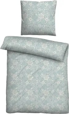 Obliečky linón Viola, modré kvetinové%