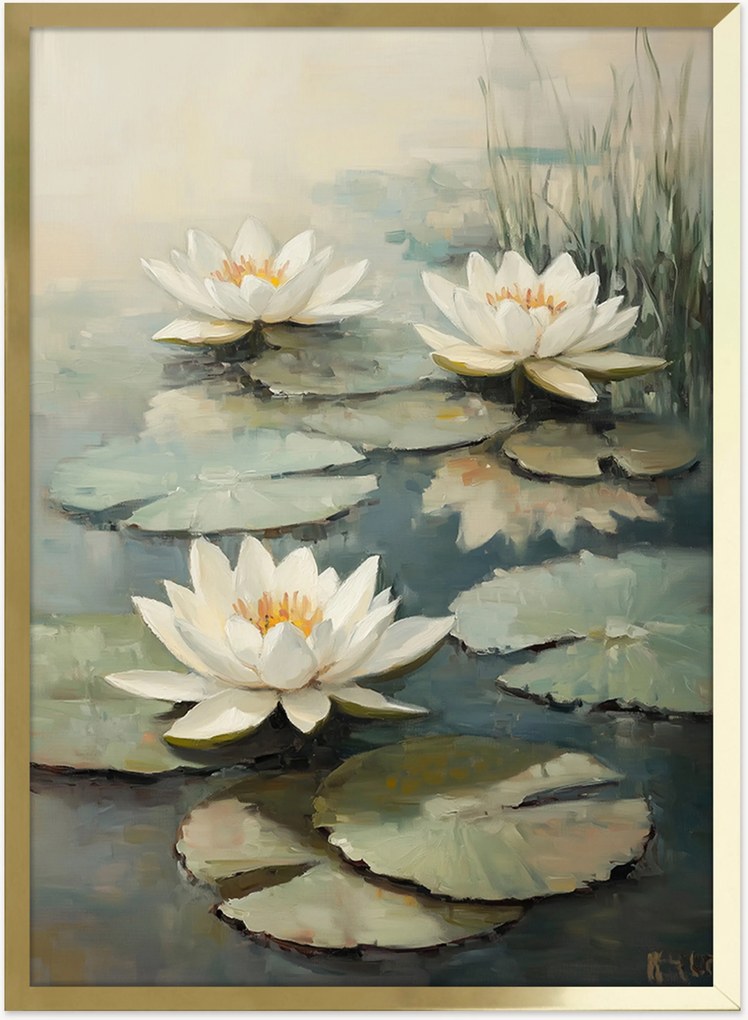 Nástenná dekorácia v ráme Lilies