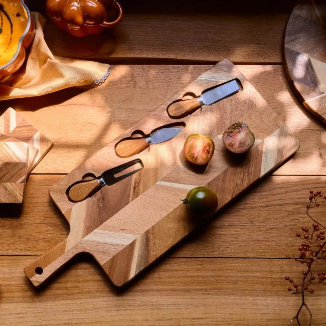 Servírovacia doska NEVADO s 3 nožmi 718281