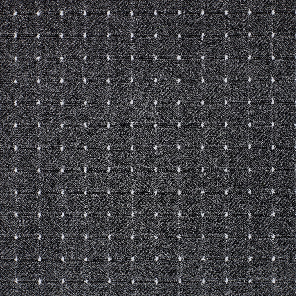 Condor Carpets, AKCIA: 80x150 cm Koberec metráž Udinese antracitový - neúčtujeme odrezky z role - obšitý zo všetkých strán, šíře, čierna, filc, chodba / predsieň