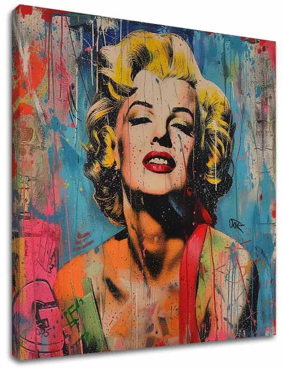 Obraz Marilyn Monroe - Rebelka vo farbách | 100% originál domaľovaný akrylom