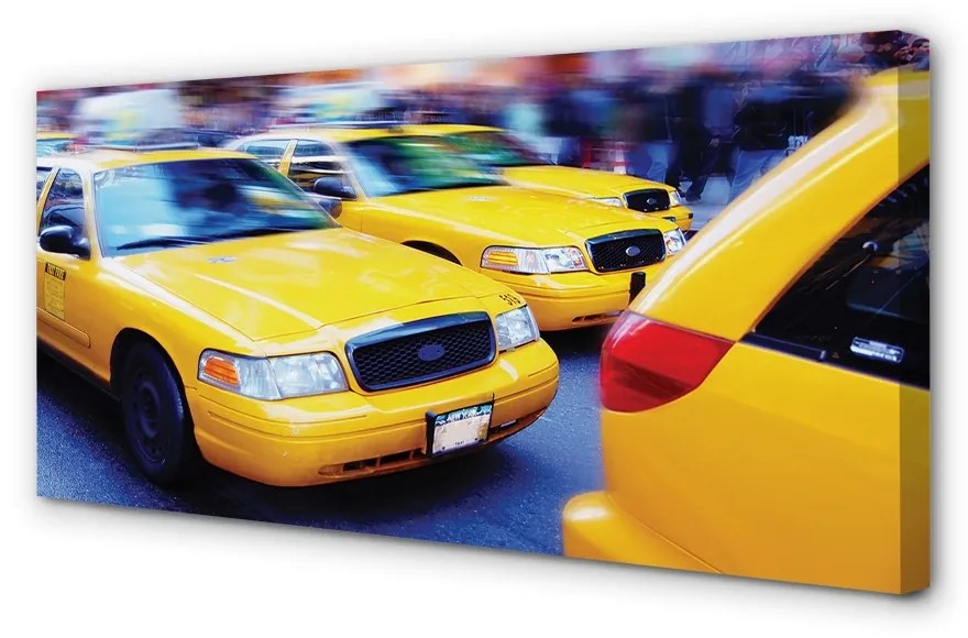 Obraz canvas Žltá taxi City 100x50 cm