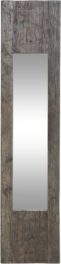 Antik nástenné zrkadlo z recyklovaného dreva Grimaud - 26*3*122 cm
