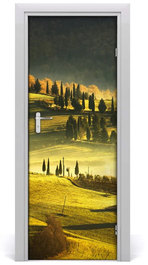 Fototapeta samolepiace dvere dediny 75x205 cm