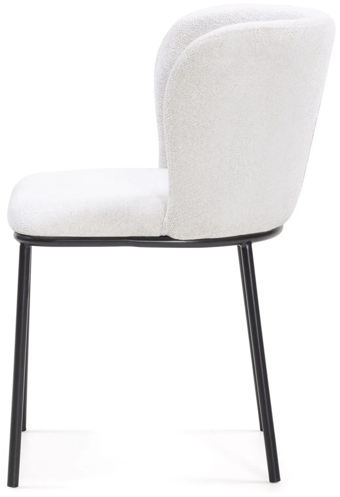 Jídelní židle Yasmin ecru/černá