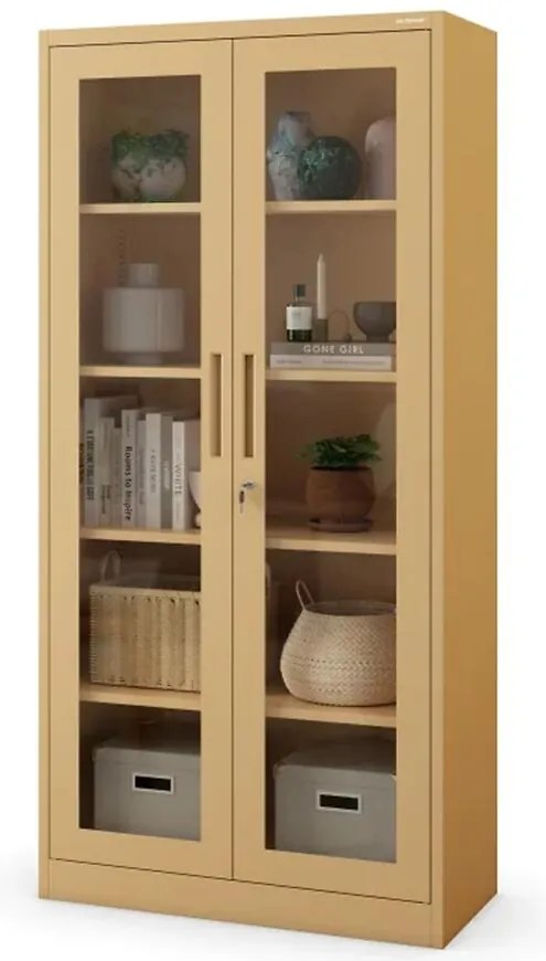 Kovový kancelársky regál Amelia béžový