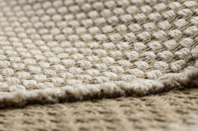 Koberec JUTE 3731 so strapcami, krémový / béžový