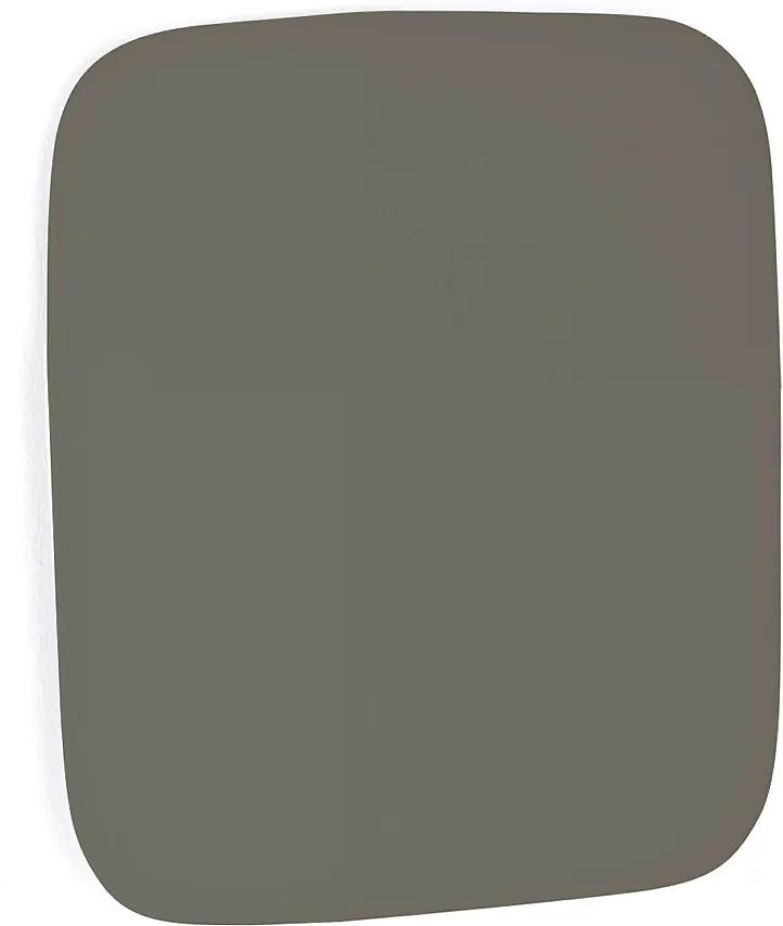 Sklenená magnetická tabuľa Stella so zaoblenými rohmi, 300x300 mm, šedá