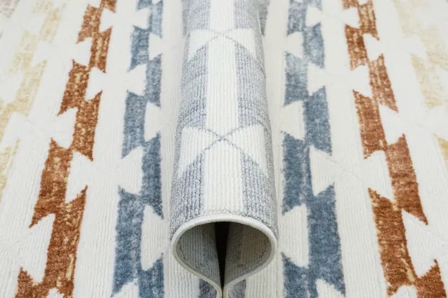 Koberec BROADWAY C0784 biely / žltý / krémový