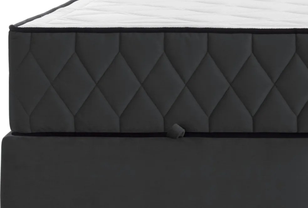 Posteľ Reve 160x200 cm, grafitovo šedá látka