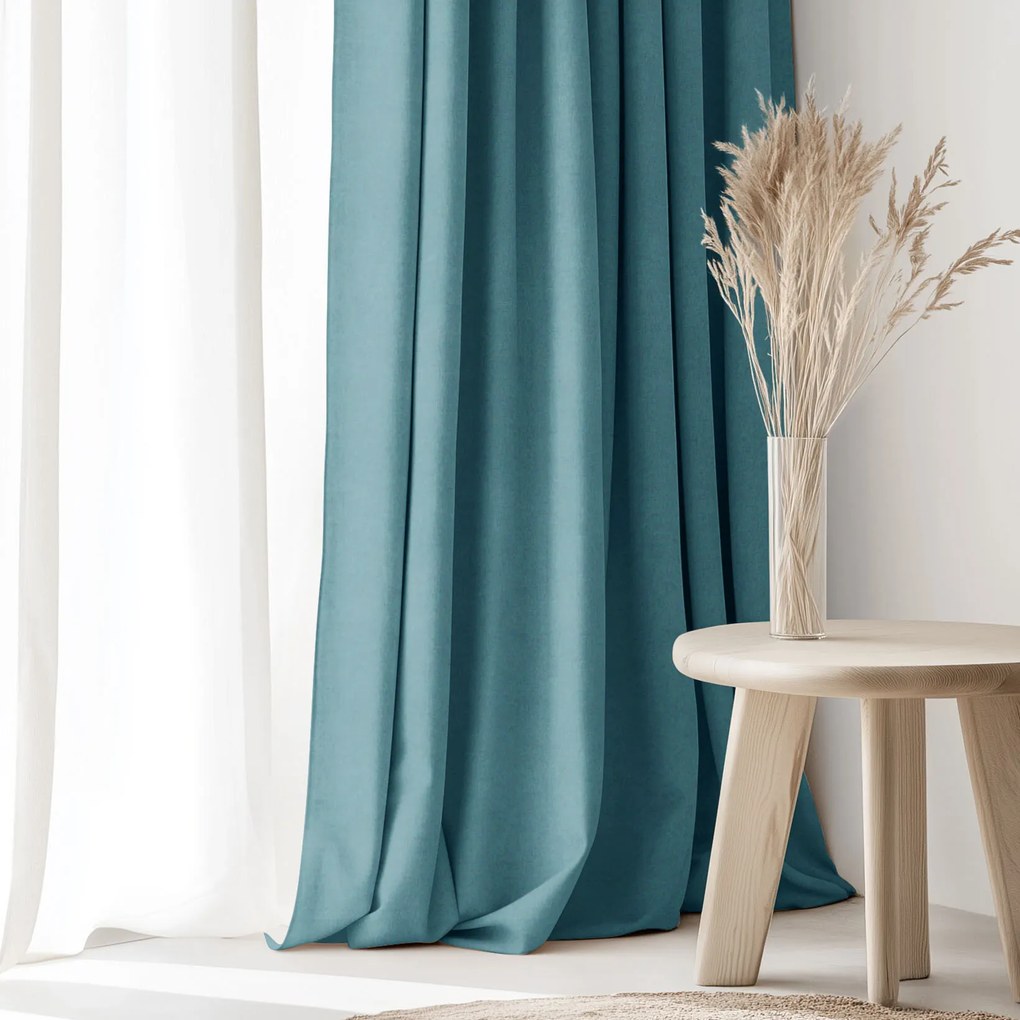 Goldea dekoračný záves marbella - petrolejový 200x135 cm