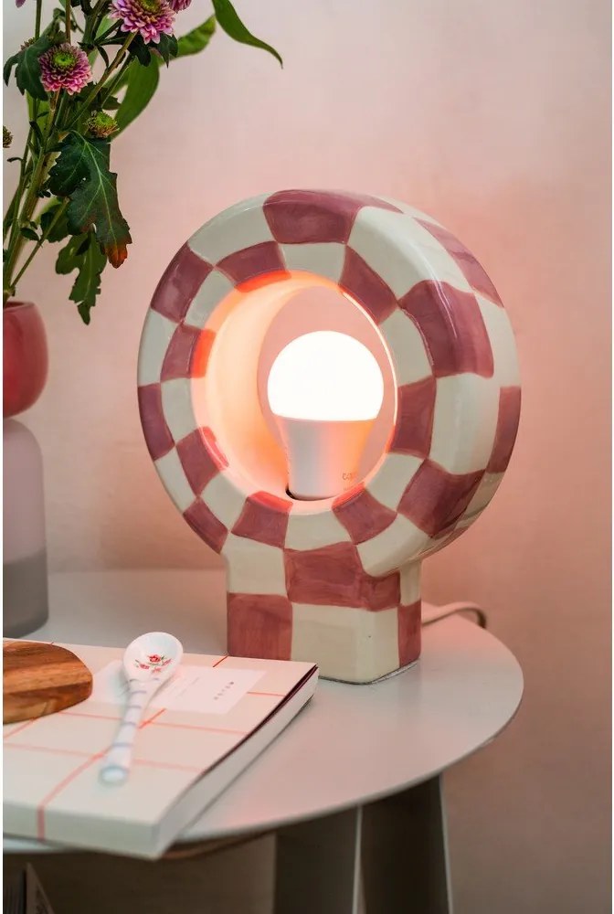 Ružová stolová lampa (výška 23,5 cm) Vialini – Bloomingville