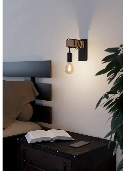 Eglo 43514 - Nástenné svietidlo TOWNSHEND 1xE27/10W/230V