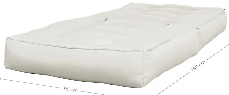 Rozkladacie kreslo so svetlobéžovým poťahom Karup Design Cube Natural