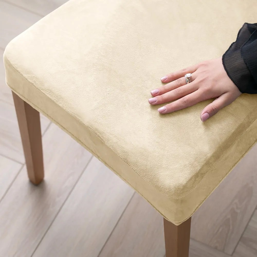 Béžový napínací poťah na stoličku 48 cm Sento – Restilo
