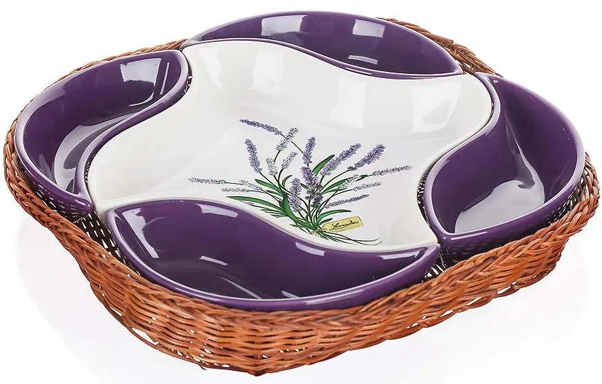 Misky V Košíku Levanduľa 5-Dielna 601512lav