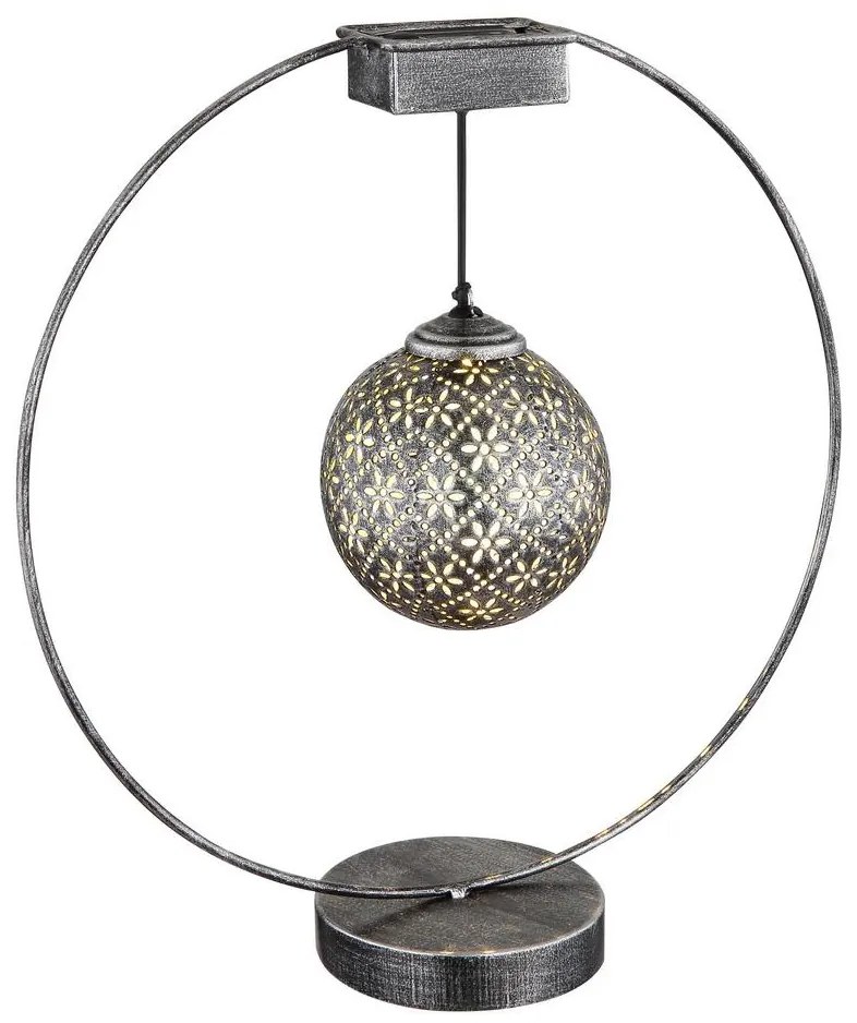 Globo 36618 - Solárne svietidlo LED/0,06W/1,2V strieborná IP44