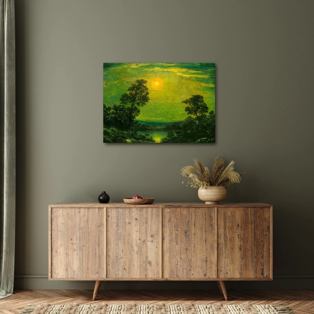 Obraz - Imitator of Ralph Albert Blakelock, Moonlight, reprodukcia (70x50 cm)