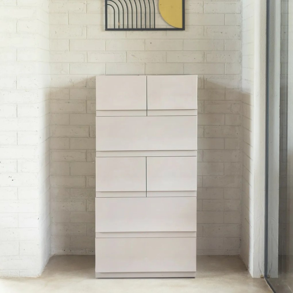 Modulárny úložný box Wave Wood bez koliesok 54,6 x 43,4 x 22 cm, široký - 1 zásuvka