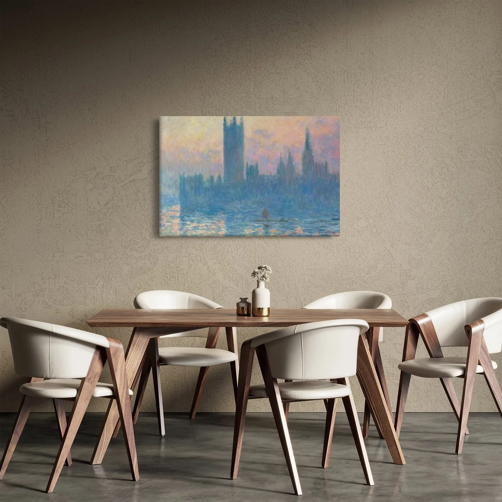 Obraz - Claude Monet, The Houses of Parliament, Sunset, reprodukcia (90x60 cm)