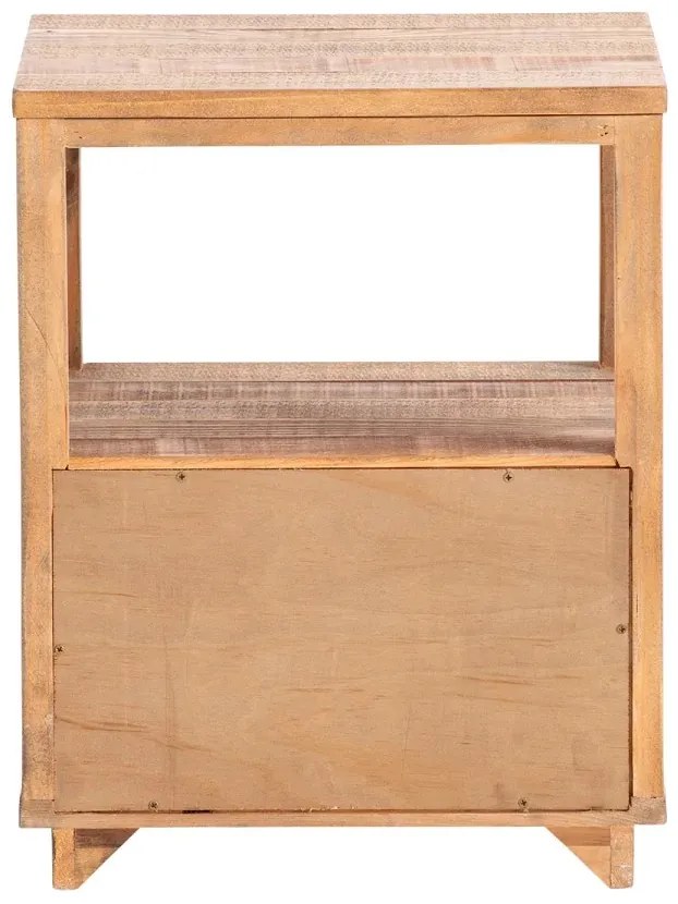 furniture-nabytek.cz - Masívny nočný stolík z borovice, lakovaný, prírodná farba – 40×40×50 cm