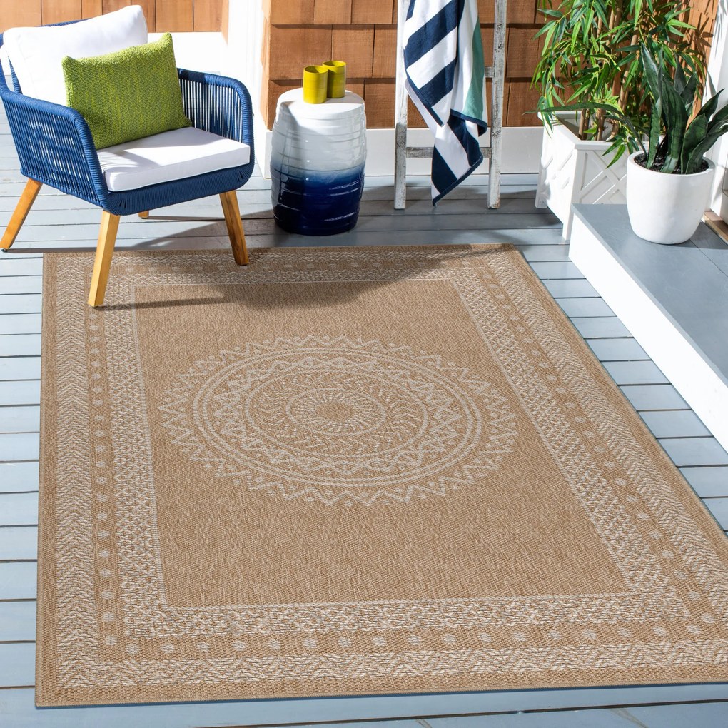 Ayyildiz, Kusový koberec Dhaka 8714 Beige, 140x200, béžová, chodba / predsieň