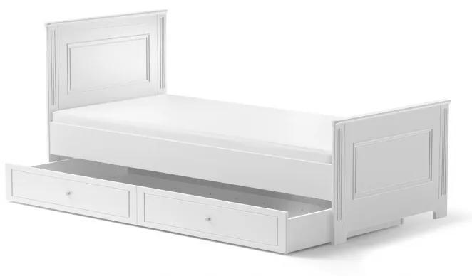 Bellamy Masívna posteľ Ines 90x200 - biela Farba: Biela