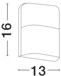 Vonkajšie LED svietidlo Droplet 13 biele