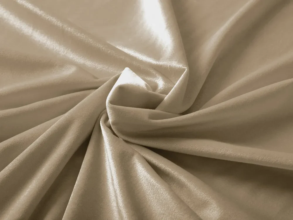 Biante Zamatový prehoz/behúň na posteľ Velvet Prémium SVP-026 Kávovo béžový 60x260 cm