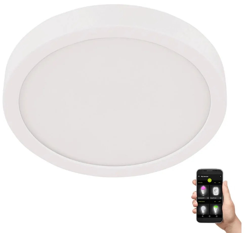Eglo 30891 - LED Kúpeľňové stropné svietidlo FUEVA LED/20,5W/230V IP44 biela EG30891