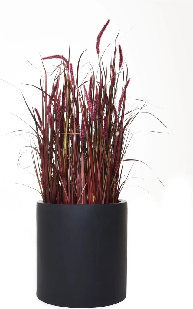 Kvetináč NEW RONDO, sklolaminát, Ø 43 cm, antracit