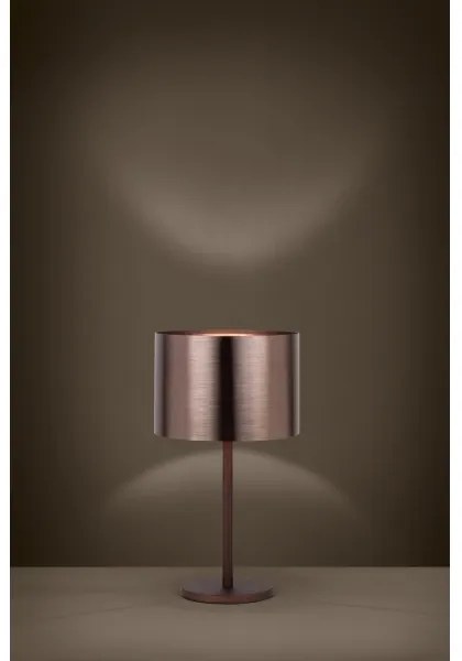 Eglo 39394 - Stolná lampa SAGANTO 1 1xE27/60W/230V medená