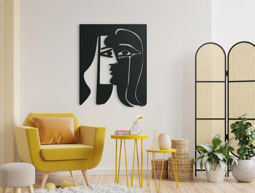 drevko Kubistický obraz Dve tváre ženy