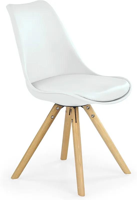 DREVONA Jedálenská stolička biela K201