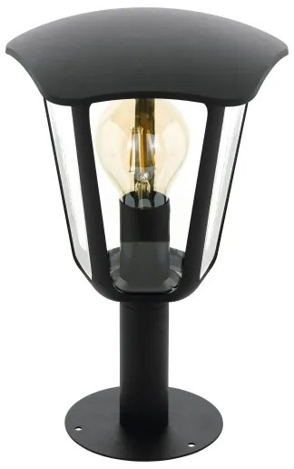 Eglo 98122 - Vonkajšia lampa MONREALE 1xE27/60W/230V IP44 výška 335 čierna