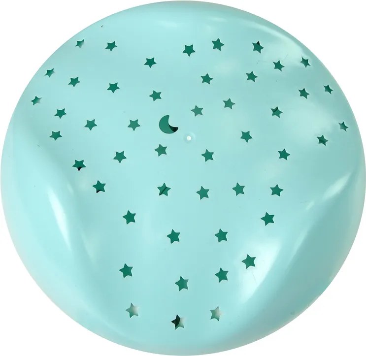 LEAN Toys Kolotoč na posteľ Projektor Pilot Melódie Zvieracie zvuky Modrá