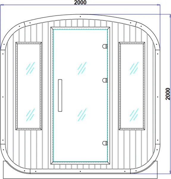 BPS-koupelny Záhradná kombinovaná sudová sauna 2v1 HYD-4023 - Infrasauna + fínska sauna 180x200, 4-6 osôb