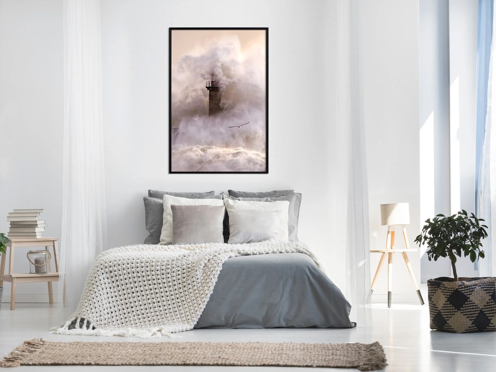 Artgeist Plagát - Storm [Poster] Veľkosť: 40x60, Verzia: Čierny rám s passe-partout