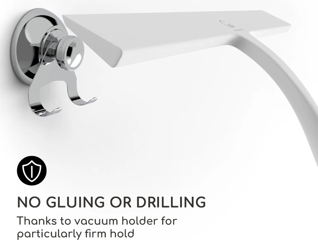 Gütewerk by blumfeldt Blaze Stierka na sprchový kút 28 cm Silikónový kryt Jadro z nehrdzavejúcej ocele Moderný dizajn