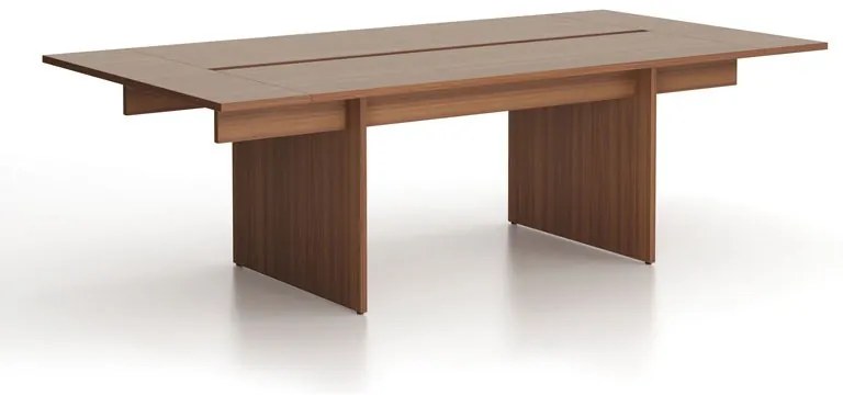 Rokovací kancelársky stôlSOLID + 2x prísed, 240x125 cm, orech