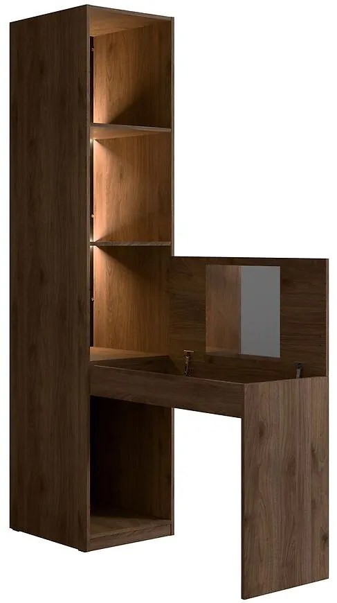 Regál s písacím stolom/Toaletný stolík Wenecja 25 orech elegant