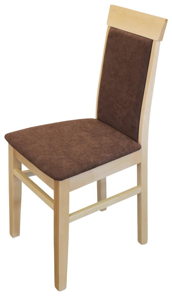 Jedálenská stolička OLI buk/tmavo hnedá