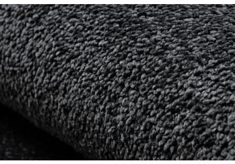 Koberec SANTA FE čierna 98 hladký, Jednotný jednofarebný Veľkosť: 100x150 cm