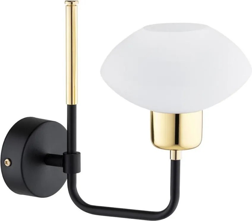 Argon 8032 - Nástenná lampa RAVELLO 1xE14/15W/230V čierna/zlatá