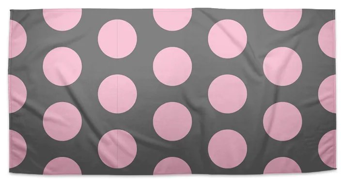 Sablio Uterák Veľké ružové bodky - 50x100 cm