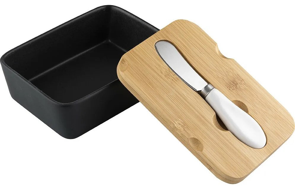 Florina Dóza na maslo s nožíkom Adria, čierna