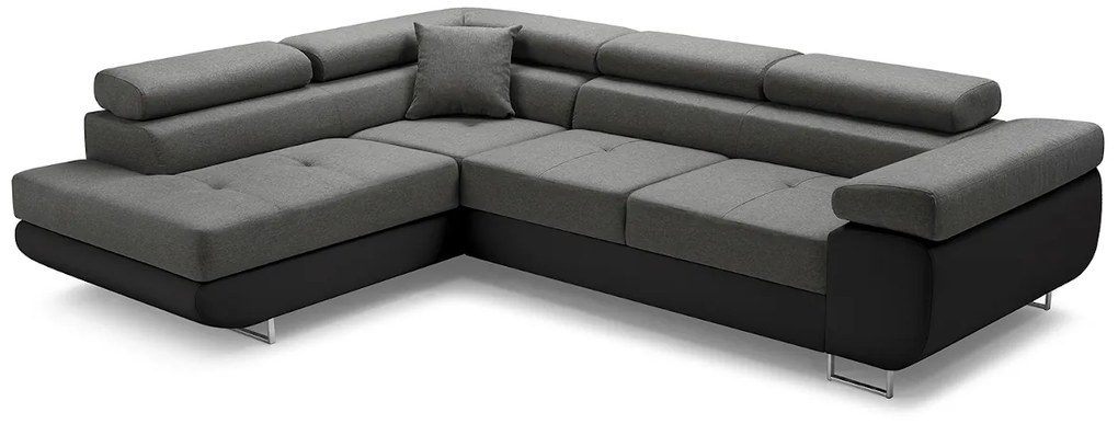 Rohová rozkladacia sedačka ASTON, 273x70/85x203, sioux 1115/lux 32, pravý roh