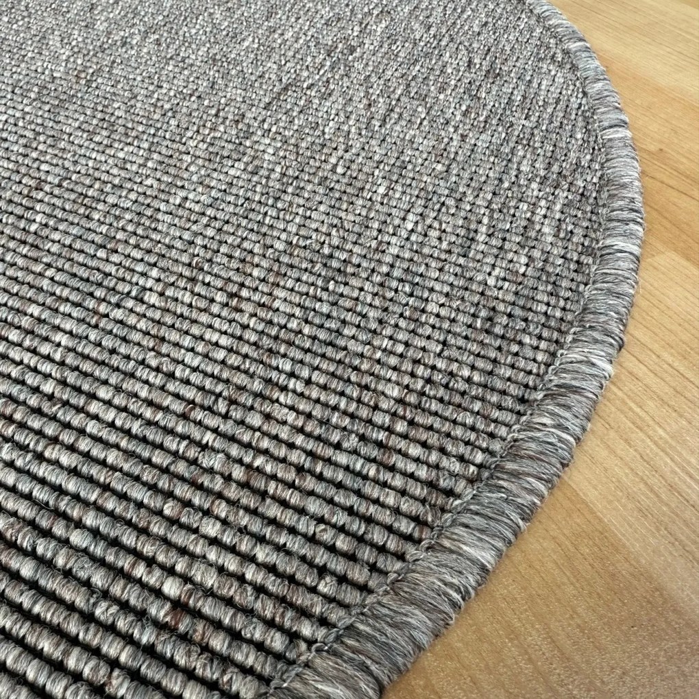 Vopi, Kusový koberec Nature NEW hnedá kruh, 67x67 (priemer) kruh, hnedá, kuchyňa