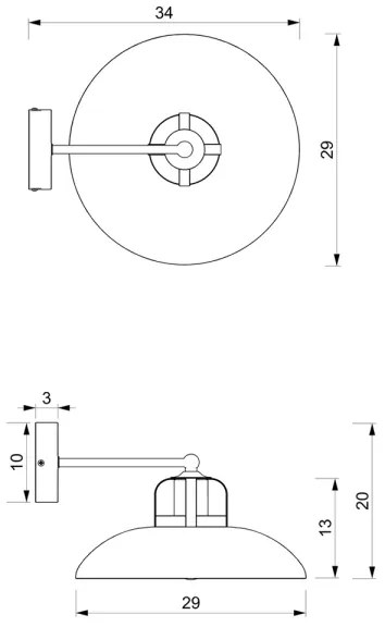 Nástenné svietidlo FELIX 1xE27/60W/230V biela