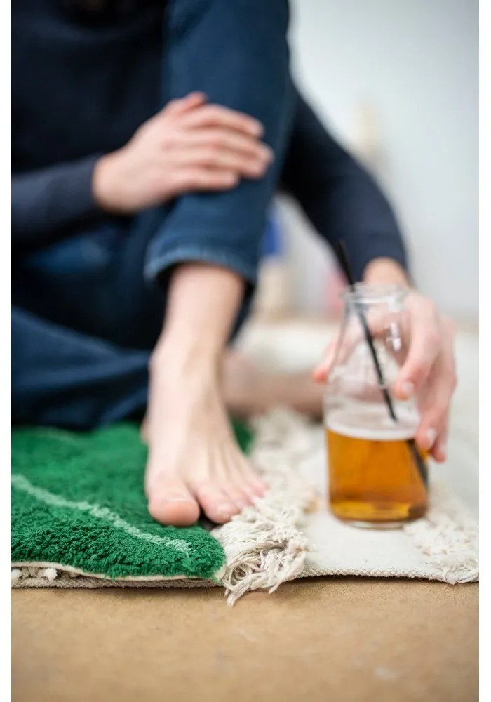 Svetlosivo-krémový prateľný ručne tkaný bavlnený koberec 140x200 cm Air Natural – Lorena Canals